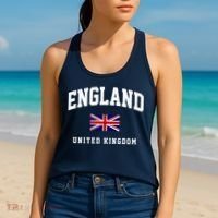 England Varsity College Country Flag Women's Tank Top thumb 2