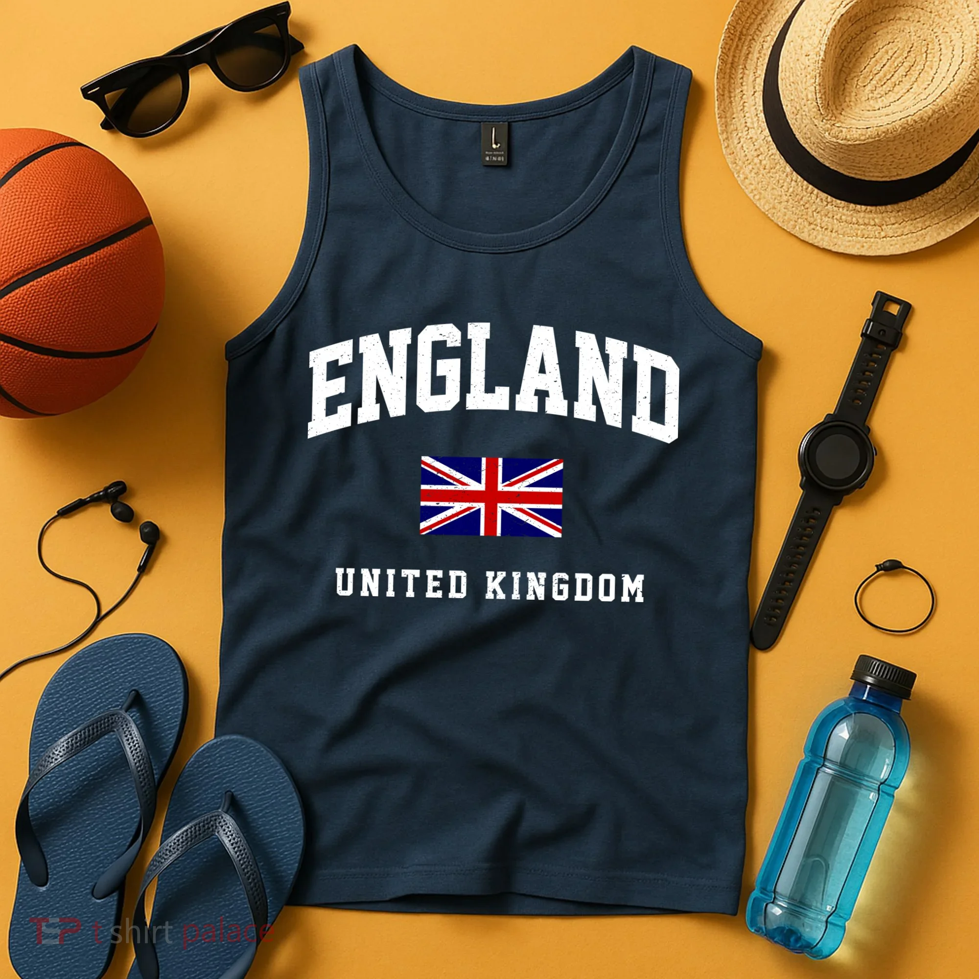 England Varsity College Country Flag Tank Top