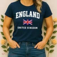 England Varsity College Country Flag Women's T-Shirt thumb 2