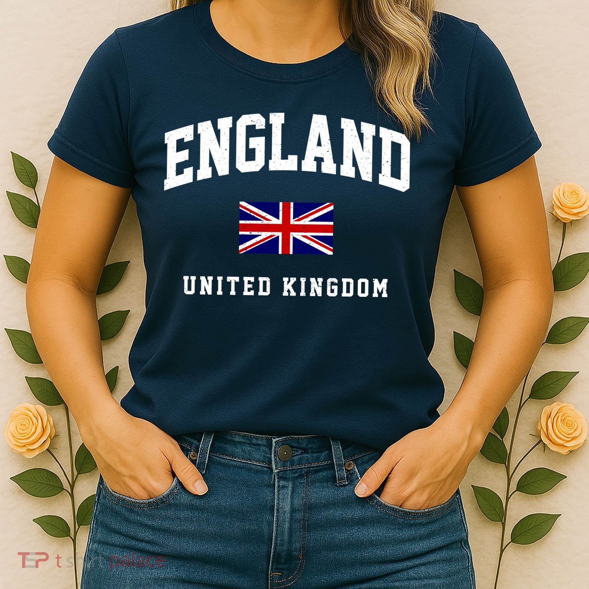 England Varsity College Country Flag Women's T-Shirt