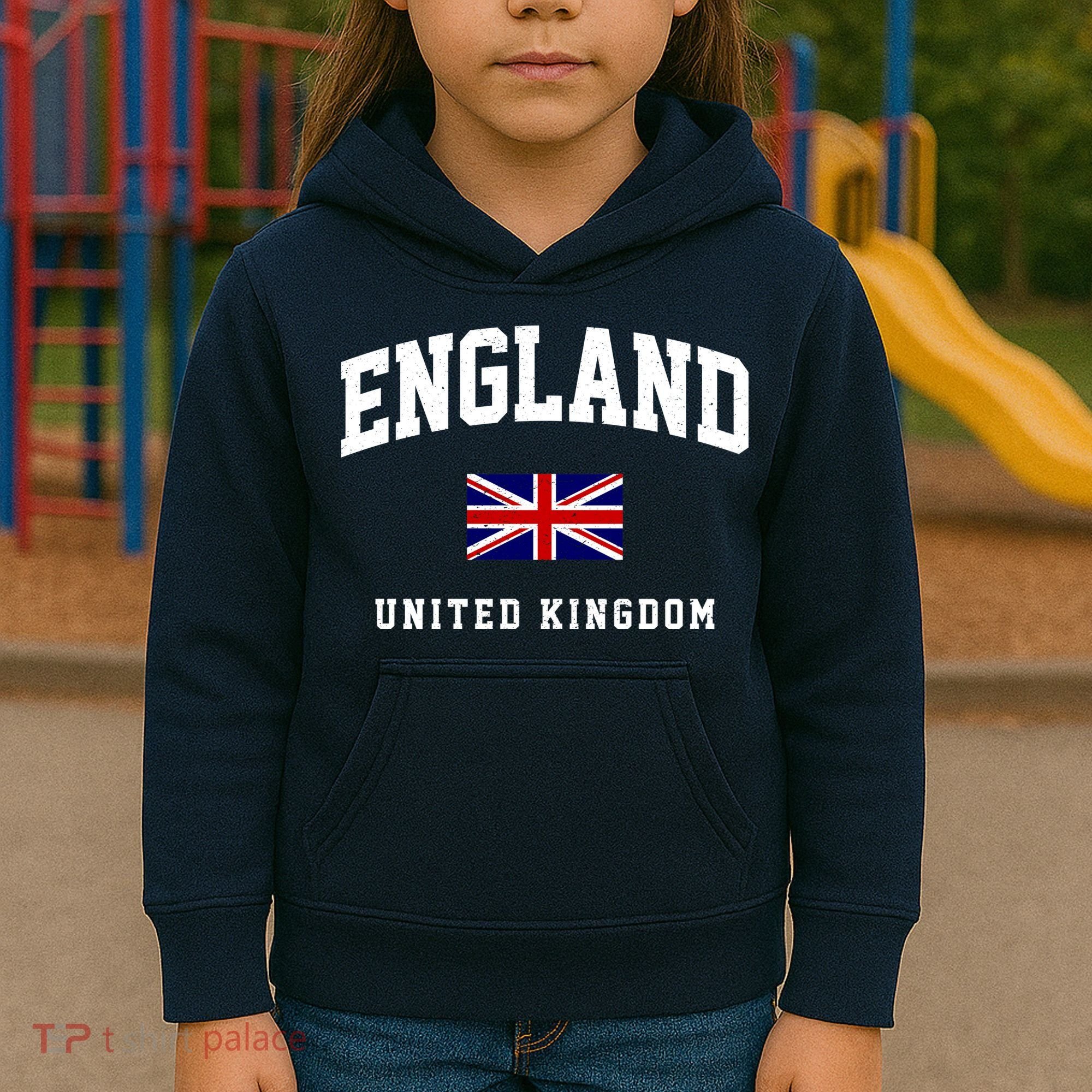 England Varsity College Country Flag Kids Hoodie