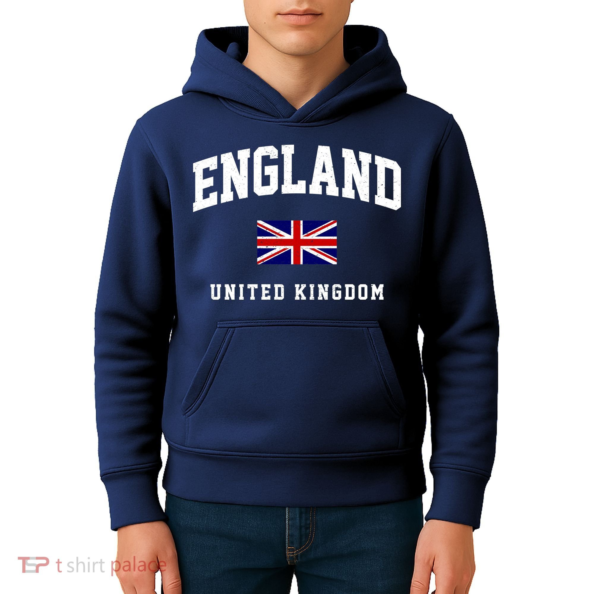 England Varsity College Country Flag Kids Hoodie