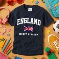 England Varsity College Country Flag Kids T-Shirt thumb 3