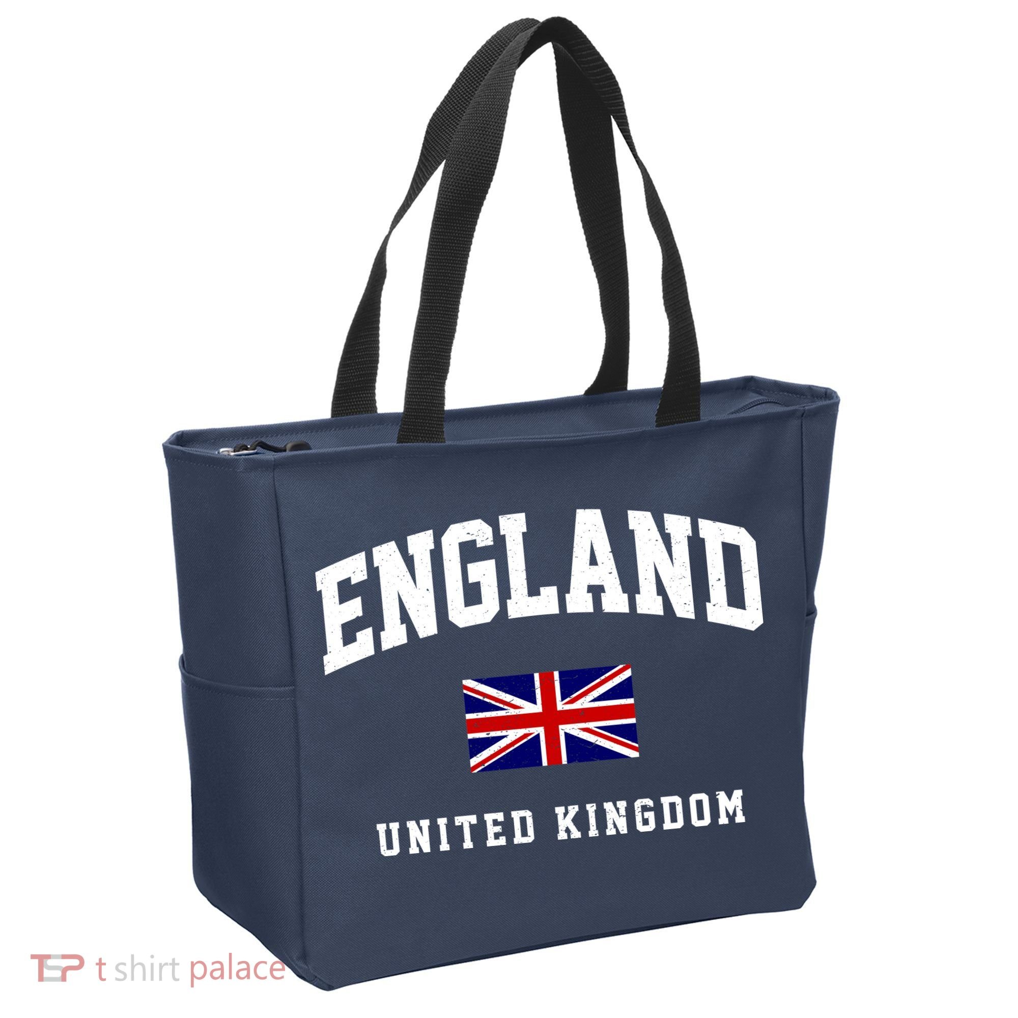England Varsity College Country Flag Tote Bag