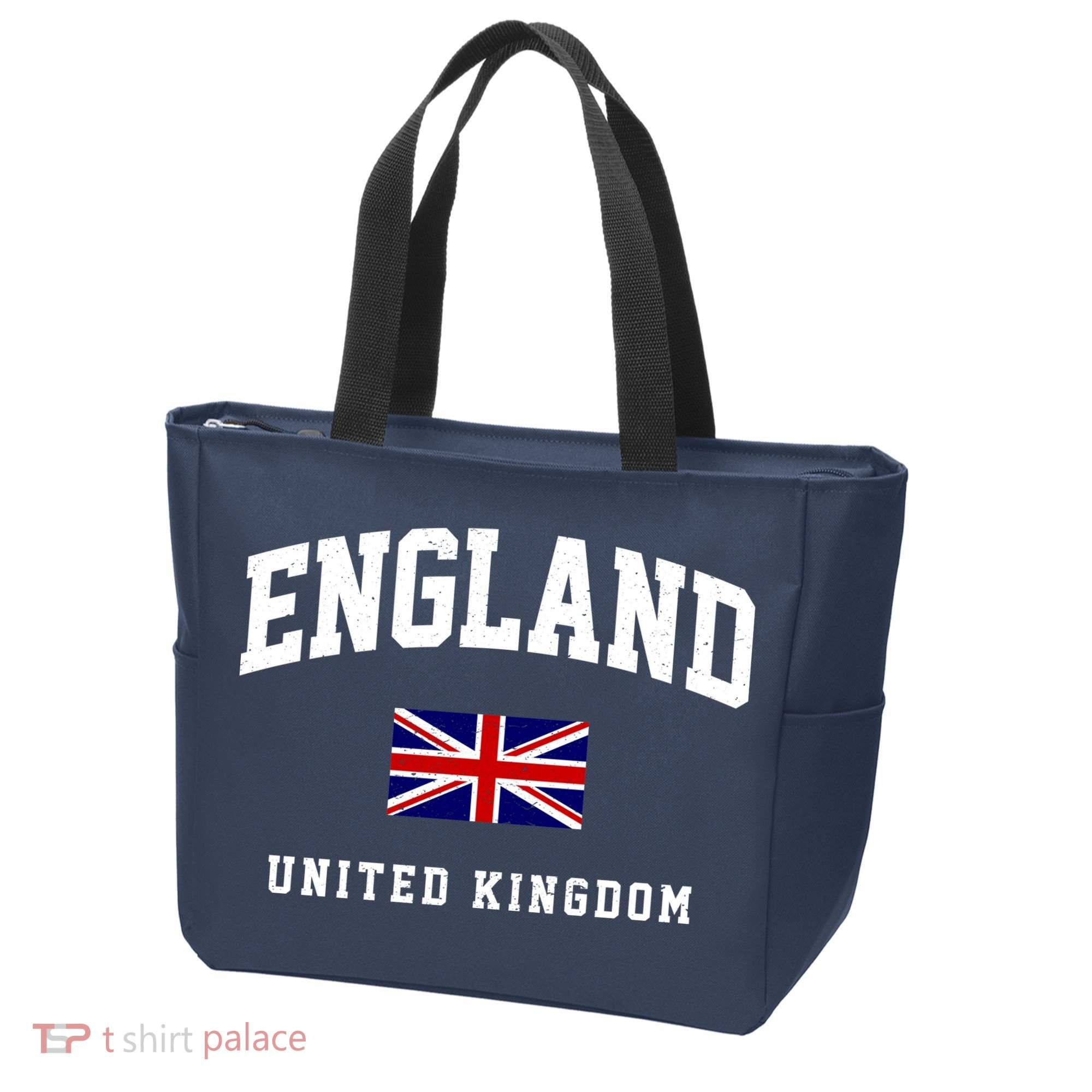 England Varsity College Country Flag Tote Bag