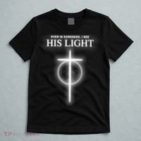 Even In The Darkness I See His Light Jesus Christian  T-Shirt thumb 5