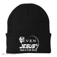 Even Jesus Had A Fish Story Beanie thumb 0