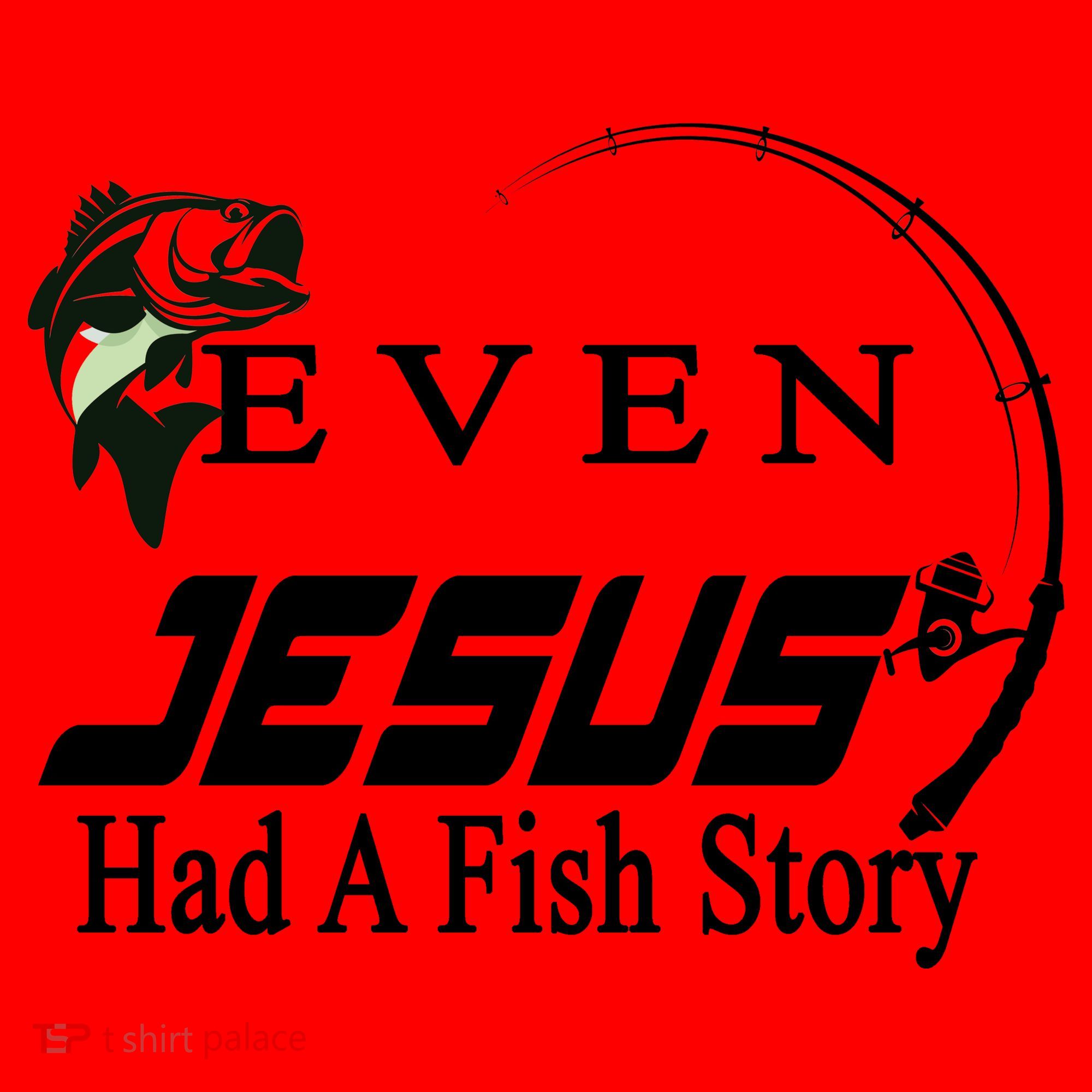 Even Jesus Had A Fish Story Santa Hat