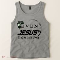 Even Jesus Had A Fish Story Tank Top thumb 2