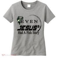 Even Jesus Had A Fish Story Women's T-Shirt thumb 0