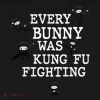 Every Bunny Was Kung Fu Fighting Doggie Tank thumb 4