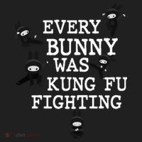 Every Bunny Was Kung Fu Fighting Golf Towel thumb 3