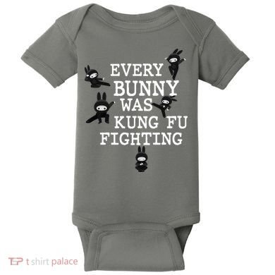 Every Bunny Was Kung Fu Fighting Baby Bodysuit
