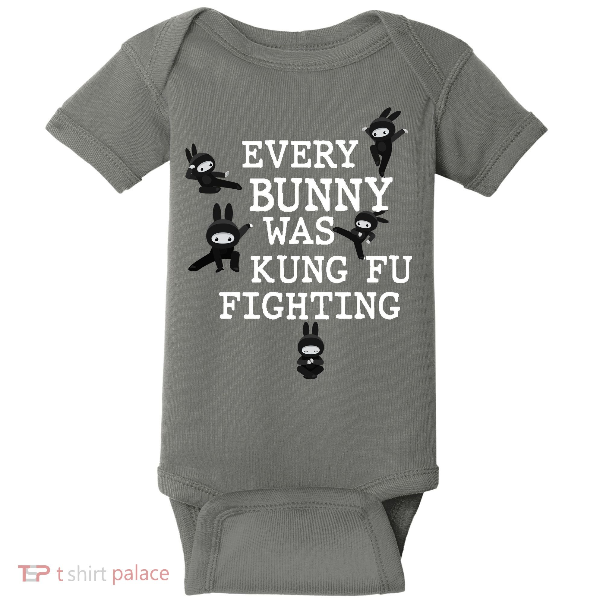 Every Bunny Was Kung Fu Fighting Baby Bodysuit