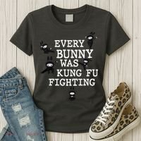 Every Bunny Was Kung Fu Fighting Women's T-Shirt thumb 3