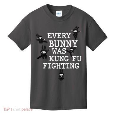 Every Bunny Was Kung Fu Fighting Kids T-Shirt