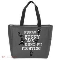 Every Bunny Was Kung Fu Fighting Tote Bag thumb 0