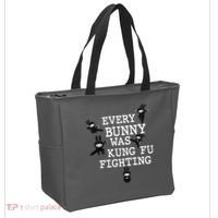Every Bunny Was Kung Fu Fighting Tote Bag thumb 2