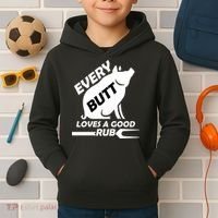 Every Butt Needs A Good Rub Kids Hoodie thumb 2