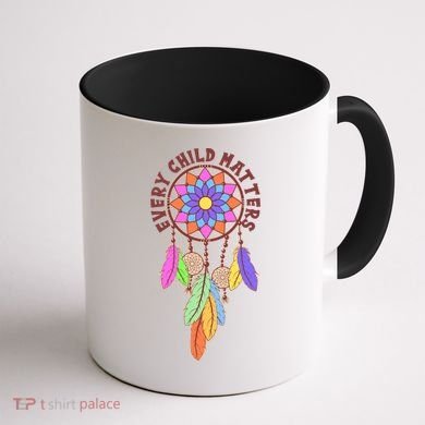 Every Child Matters Colorful Dream Catcher Coffee Mug back