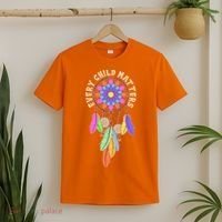 Every Child Matters Colorful Dream Catcher T-Shirt thumb 2