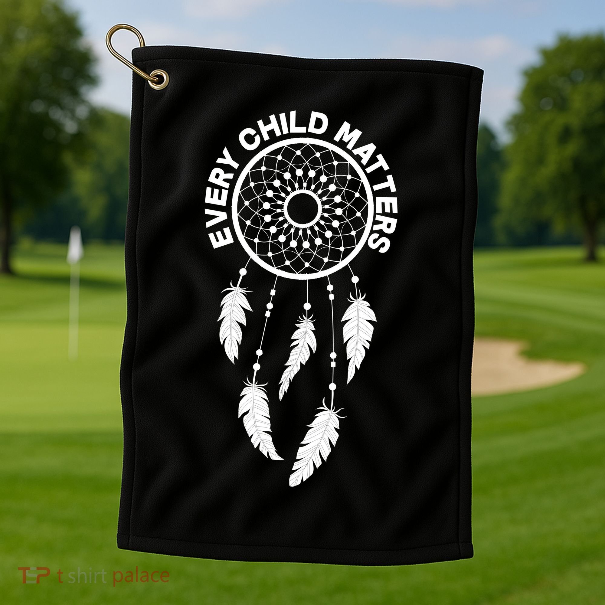 Every Child Matters Dream Catcher Golf Towel