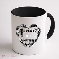 Every Child Matters Feather Heart Coffee Mug thumb 1