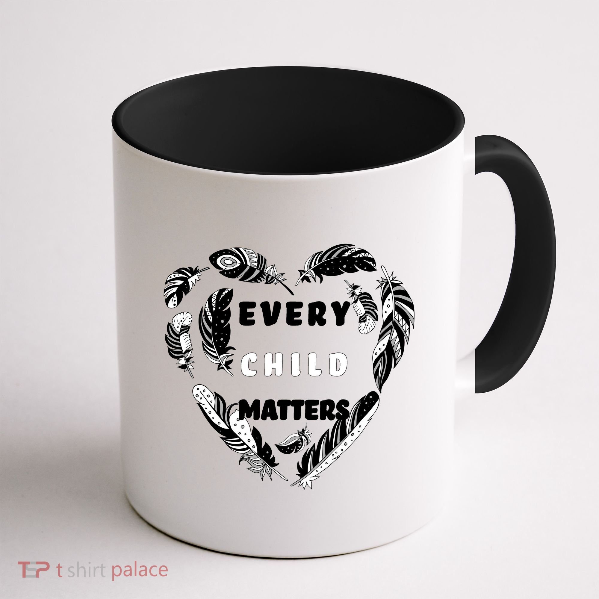 Every Child Matters Feather Heart Coffee Mug