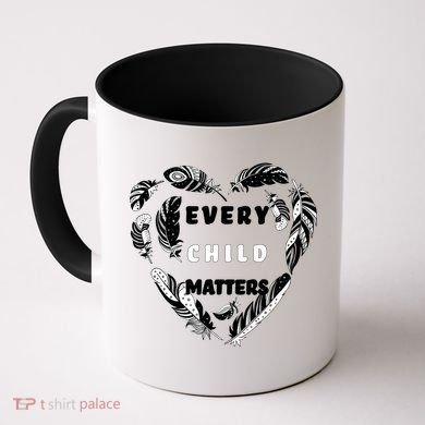Every Child Matters Feather Heart Coffee Mug