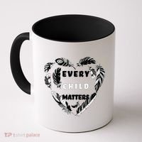 Every Child Matters Feather Heart Coffee Mug thumb 0