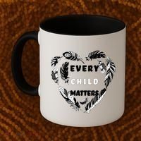 Every Child Matters Feather Heart Coffee Mug thumb 2