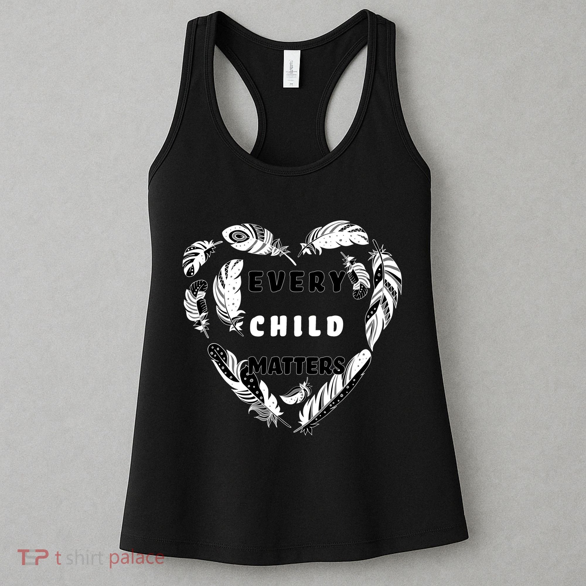 Every Child Matters Feather Heart Women's Tank Top