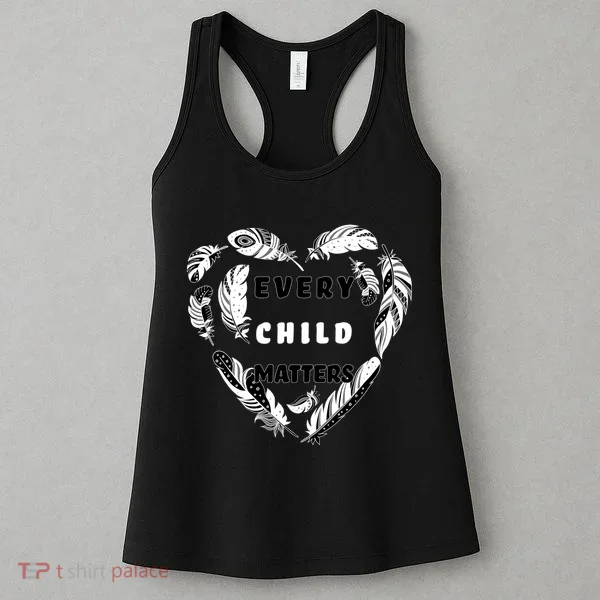 Every Child Matters Feather Heart Women's Tank Top