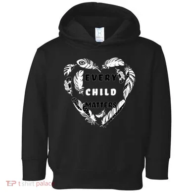 Every Child Matters Feather Heart Toddler Hoodie