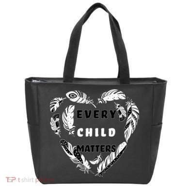 Every Child Matters Feather Heart Tote Bag