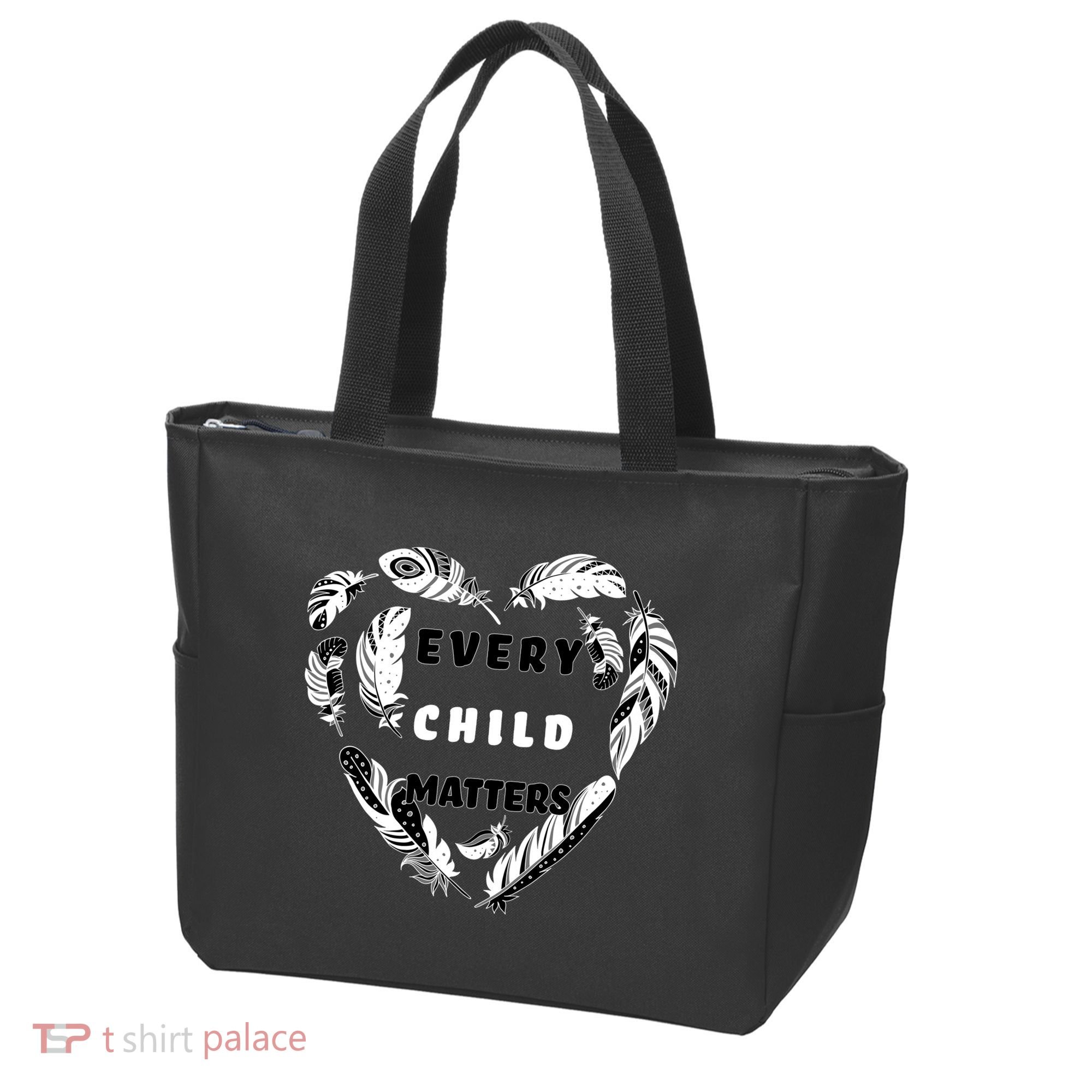 Every Child Matters Feather Heart Tote Bag