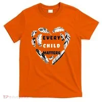 Every Child Matters Feather Heart T-Shirt thumb 0