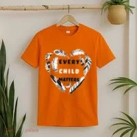Every Child Matters Feather Heart T-Shirt thumb 2