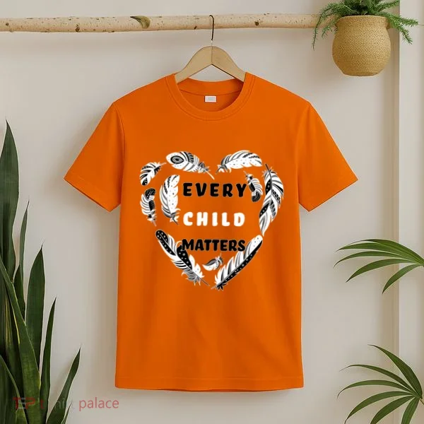 Every Child Matters Feather Heart T-Shirt