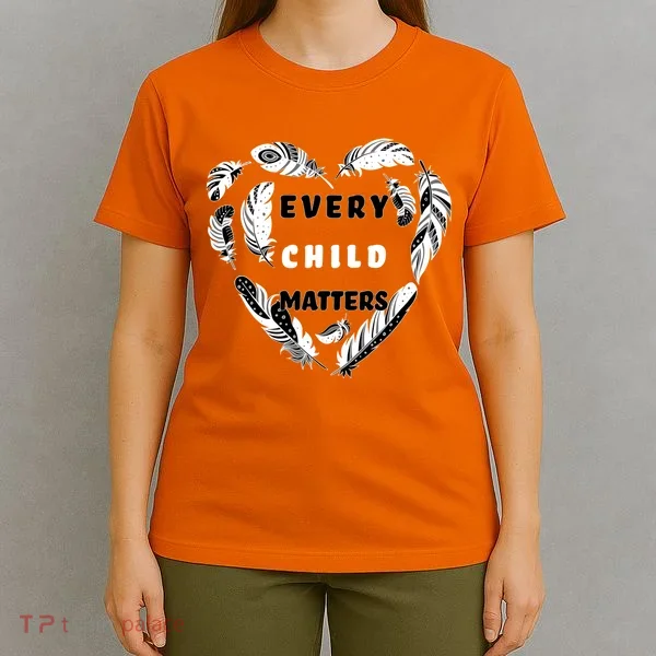Every Child Matters Feather Heart T-Shirt