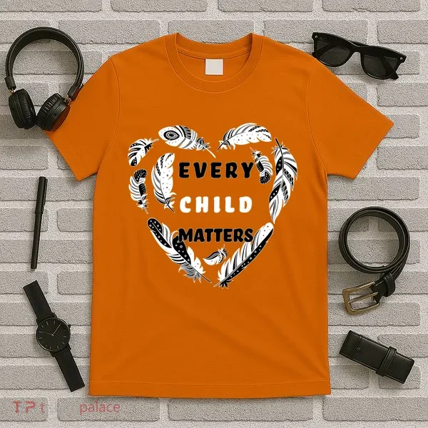 Every Child Matters Feather Heart T-Shirt