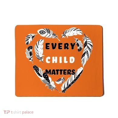 Every Child Matters Feather Heart Mousepad