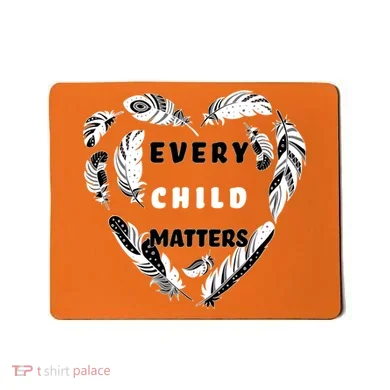 Every Child Matters Feather Heart Mousepad