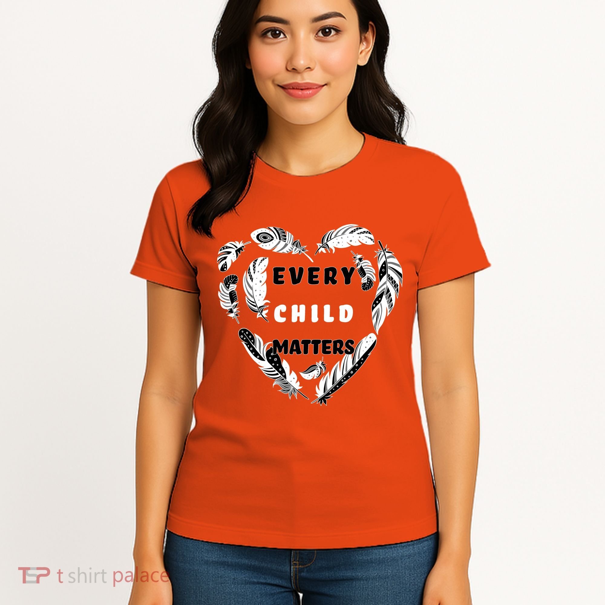 Every Child Matters Feather Heart Women's T-Shirt