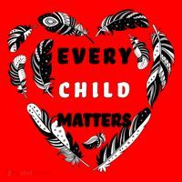 Every Child Matters Feather Heart Santa Hat thumb 1