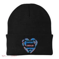 Every Child Matters Feather Heart Colorful Beanie thumb 0