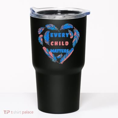 Every Child Matters Feather Heart Colorful Tumbler