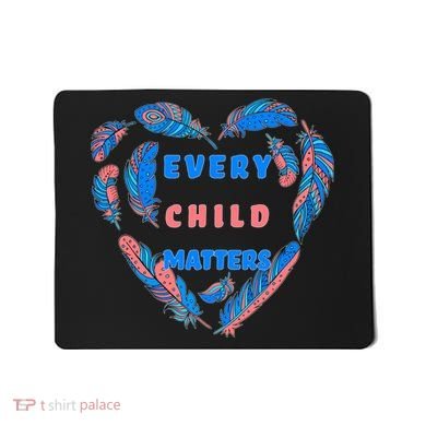 Every Child Matters Feather Heart Colorful Mousepad