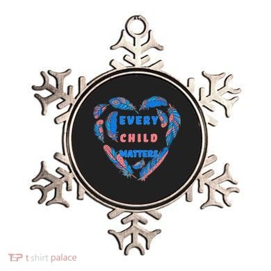 Every Child Matters Feather Heart Colorful Ornament