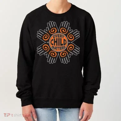 Every Child Matters Native American Hand Pattern Women's Sweatshirt